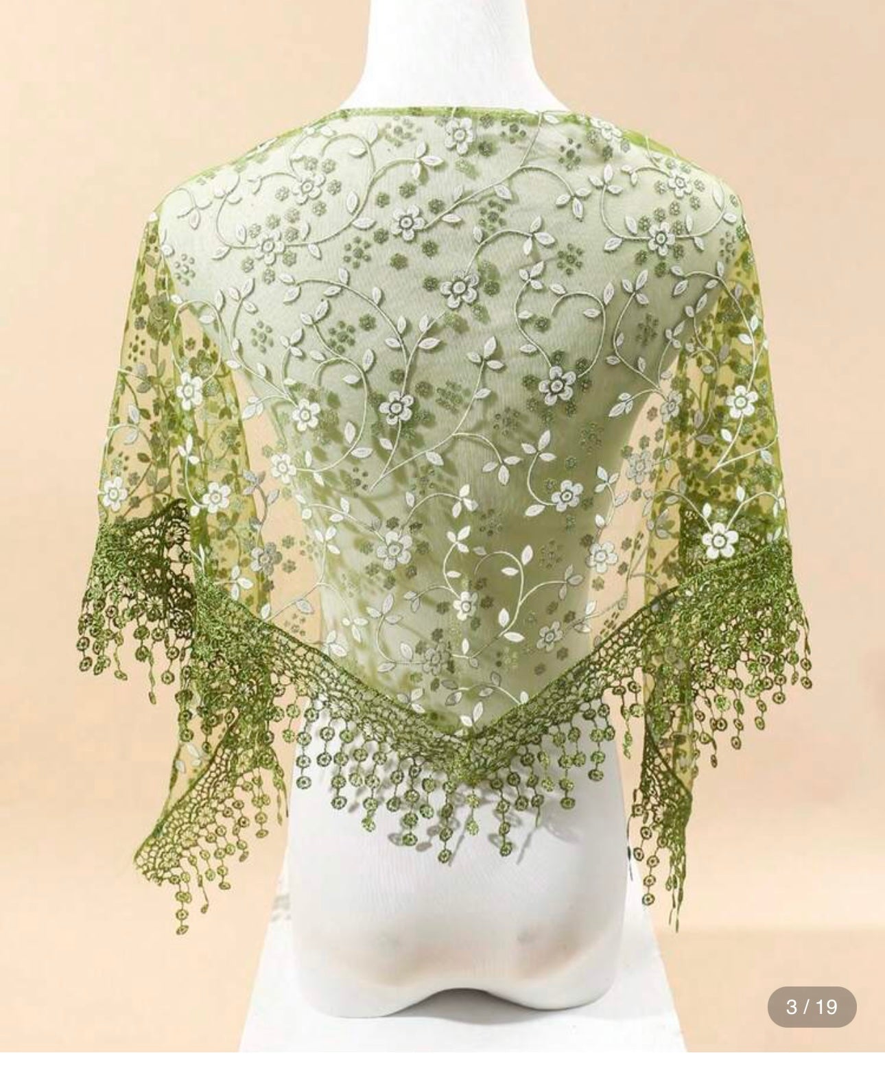 Floral shawl